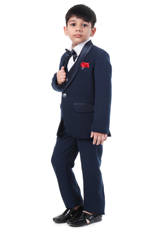 Navy Luxe Premium Tuxedo Suit for Boys Formal Wear