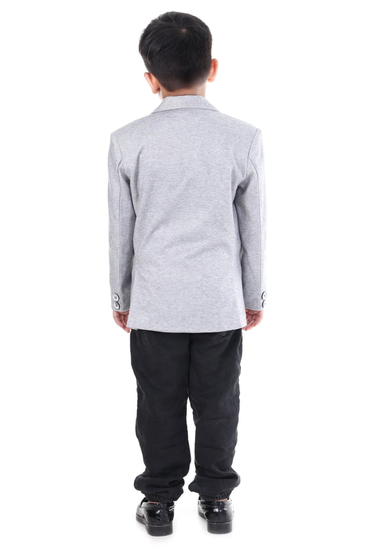 Classic Grey Premium Blazer for Boys Formal Wear