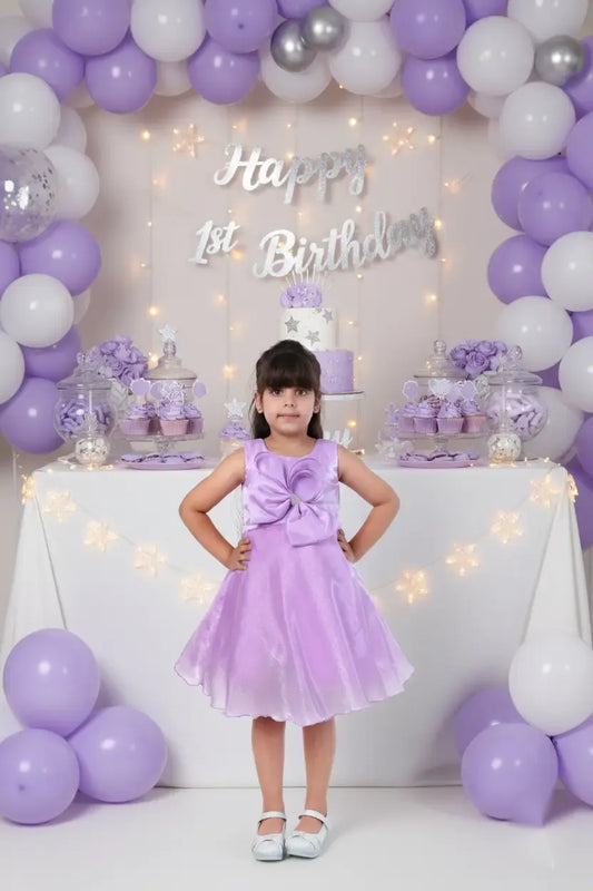 Lavender Lullaby Tulle Party Dress for Girls