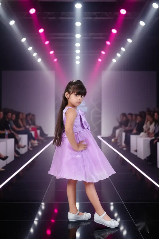 Lavender Lullaby Tulle Party Dress for Girls