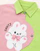 Pink Green Colourblock Shirt
