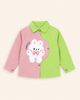 Pink Green Colourblock Shirt