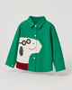 Green Colourblock Shirt