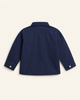 Navy Blue Colourblock Shirt