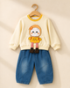 Yellow Printed Cord Set - 2 Piece