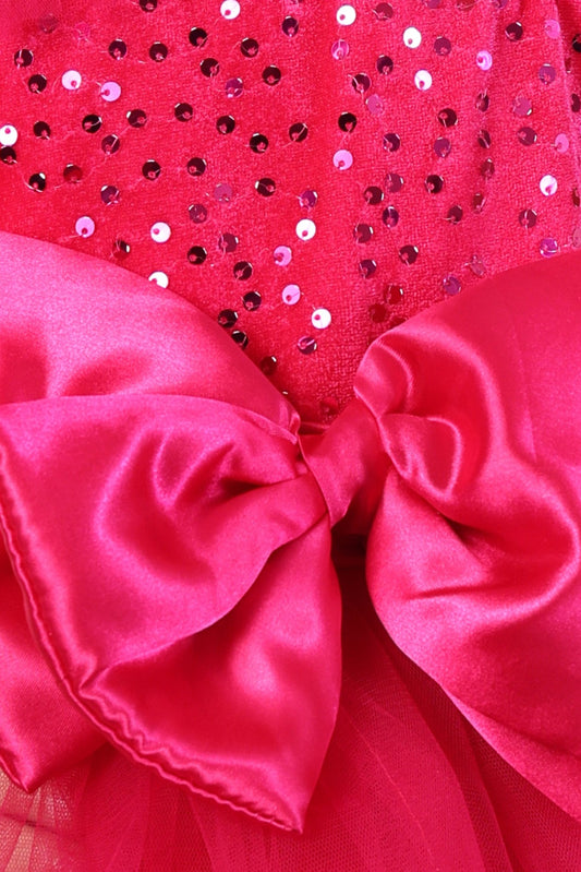 Magenta Magic High-Low Party Gown for Girls