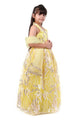 Golden Gleam Yellow Girls Festive Lehenga Choli
