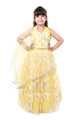 Golden Gleam Yellow Girls Festive Lehenga Choli