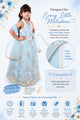 Sky Sparkle Blue Lehenga Choli Set for Girls Wedding Wear