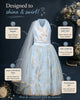Sky Sparkle Blue Lehenga Choli Set for Girls Wedding Wear