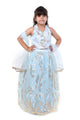 Sky Sparkle Blue Lehenga Choli Set for Girls Wedding Wear