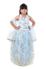 Sky Sparkle Blue Lehenga Choli Set for Girls Wedding Wear