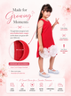 Scarlet Bloom Red Floral Party Dress for Girls
