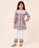 Pink Floral Printed Kurta Co-Ords Set
