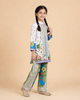 White Floral Printed Kurta Co-Ords Set