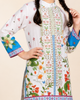 White Floral Printed Kurta Co-Ords Set