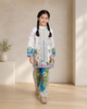 White Floral Printed Kurta Co-Ords Set