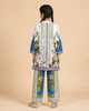White Floral Printed Kurta Co-Ords Set