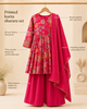 Rani Pink Floral Printed Sharara Set