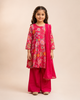 Rani Pink Floral Printed Sharara Set