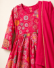 Rani Pink Floral Printed Sharara Set