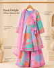 Pink Floral Printed Kurta Sharara Set With Dupatta
