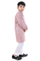 Vibrant Multi-Color Printed Kurta Pajama Set for Boys