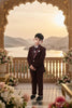 Burgundy Wine Premium Tuxedo Suit for Boys Party Wear