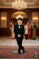 Classic Black Premium Tuxedo Suit for Boys Party Wear