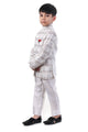 White Blossom Embroidered Jodhpuri Suit for Boys