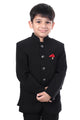 Classic Black Premium Jodhpuri Suit for Boys Wedding Wear