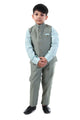 Emerald Elegance Boys Festive 3-Piece Jacket Suit
