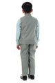 Emerald Elegance Boys Festive 3-Piece Jacket Suit