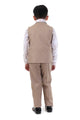 Camel Charm 4-Piece Premium Jacket Suit for Boys