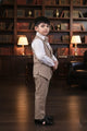 Camel Charm 4-Piece Premium Jacket Suit for Boys