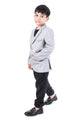 Classic Grey Premium Blazer for Boys Formal Wear
