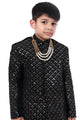 Midnight Prince Boys Indo-Western Sherwani Set