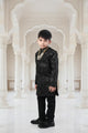 Midnight Prince Boys Indo-Western Sherwani Set