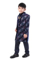 Royal Navy Bloom Embroidered Indo-Western Outfit for Boys