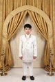 Giraffe Garden Embroidered Indo-Western Outfit for Boys