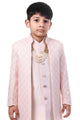 Blush Royale Embroidered Indo-Western Sherwani for Boys