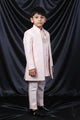 Blush Royale Embroidered Indo-Western Sherwani for Boys