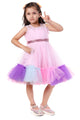 Candy Carousel Pink Tulle Layered Party Dress for Girls