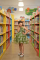 Emerald Blossom Green Tulle Party Dress for Girls