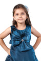 Teal Tranquility Layered Party Dress for Girls