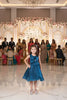 Teal Tranquility Layered Party Dress for Girls