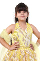 Golden Gleam Yellow Girls Festive Lehenga Choli