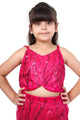 Pink Prism Magenta Girls Ethnic Lehenga Choli