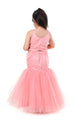 Peach Glimmer Girls Traditional Lehenga Choli