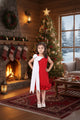 Cherry Chic Red & White Bow Party Dress for Girls